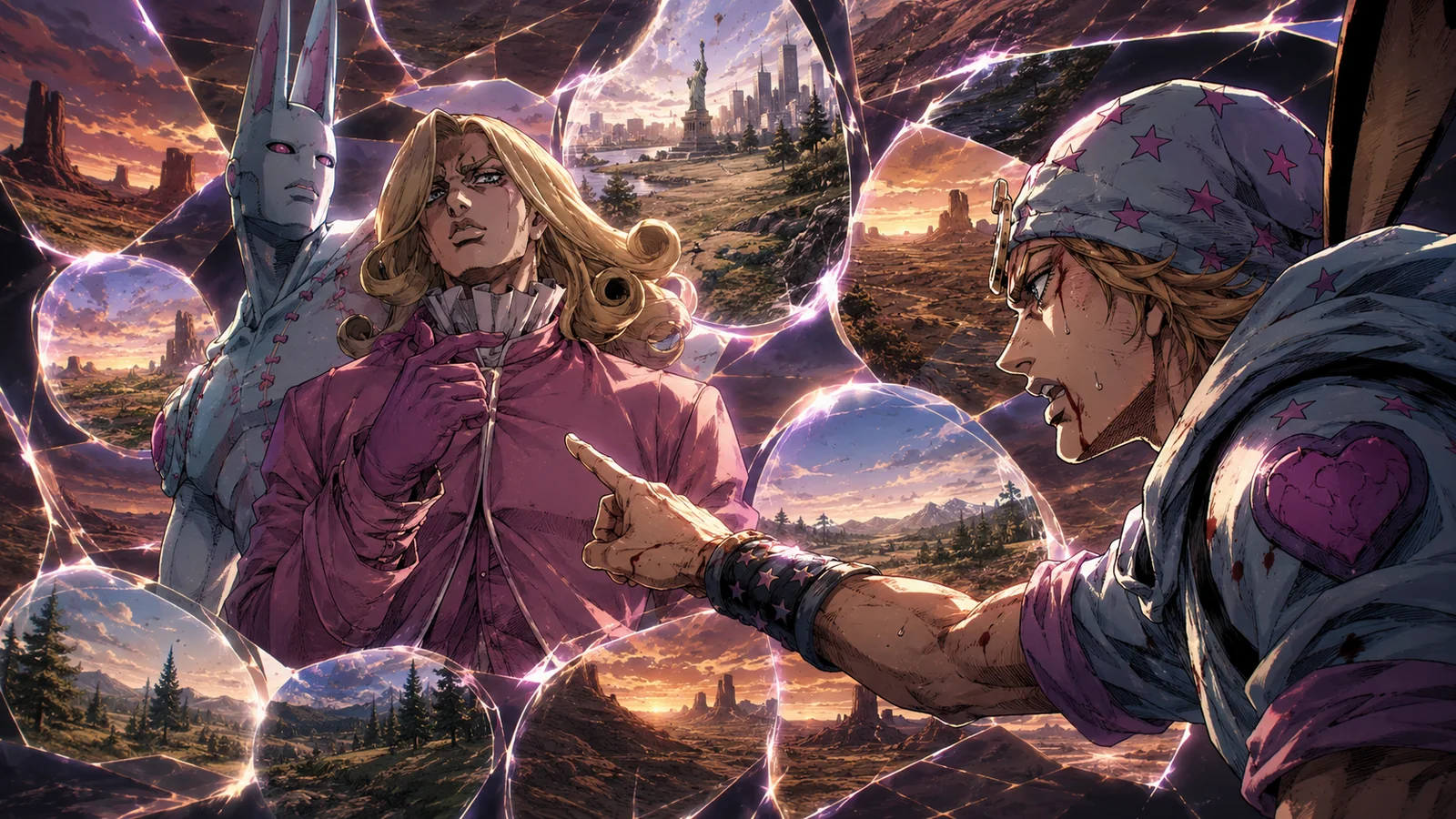 D4C revealing parallel-world deception around Funny Valentine