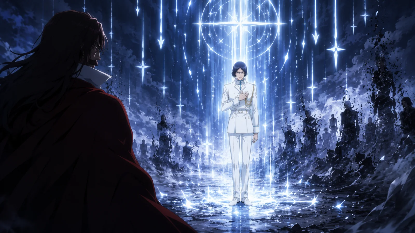Uryu surviving Auswahlen and drawing Yhwach's attention