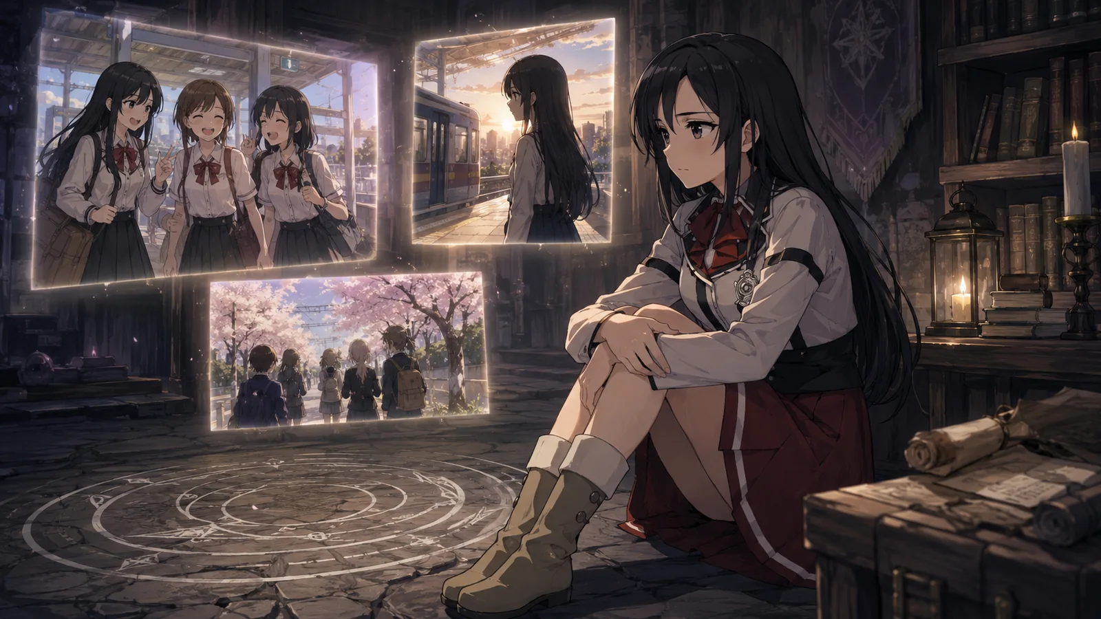 Nanahoshi remembering the people she left in Japan